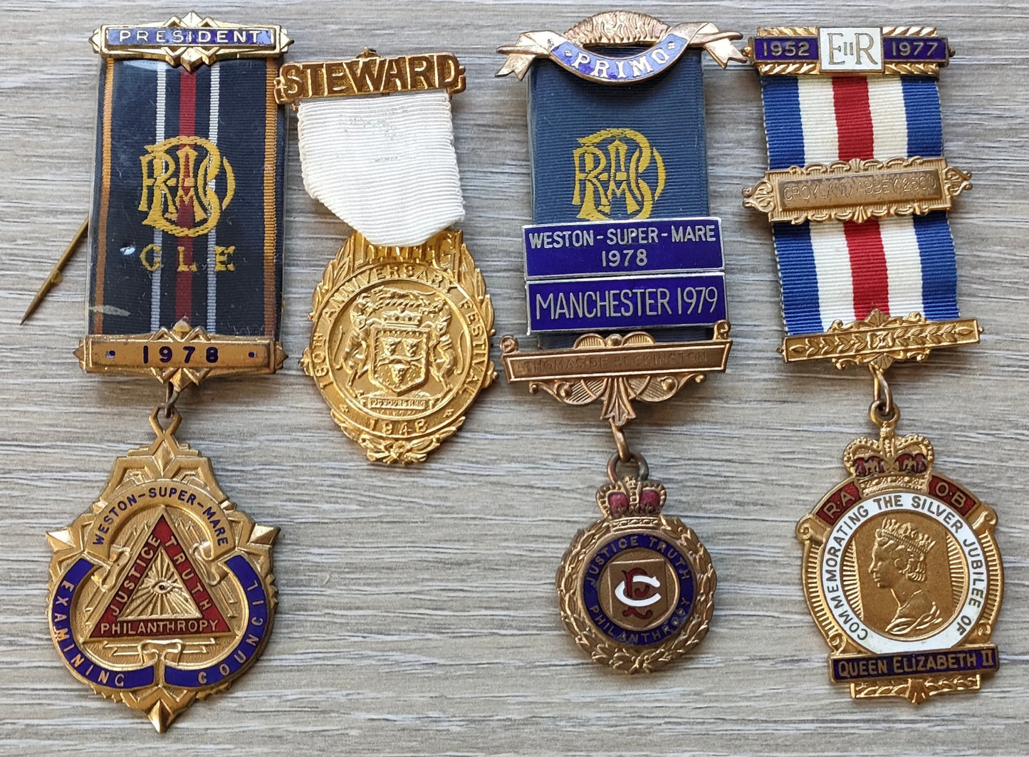 Masonic jewels medals memorabilia-Job lot