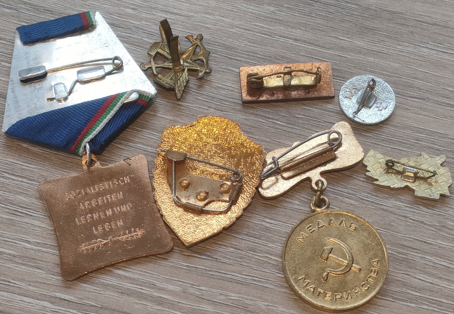 Russian Navy Senior Officer's Belt & Holster with Socialist Medals