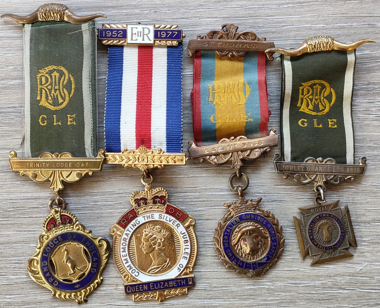 Masonic jewels medals memorabilia-Job lot