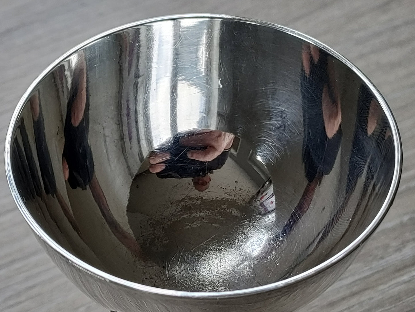 WW2-Military Silver Plated Chalice with photo of Army Chaplin