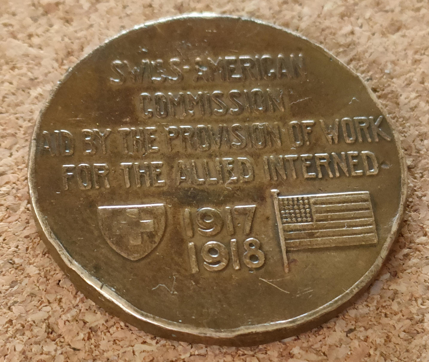 American Swiss Commission Aid Medal-1918